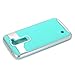 LG K7 Case, GOTD Fingerprint Design Premium Defender Dual Layer Protector Soft Rubber Hard Bumper Hybrid Phone Cover Case for LG K7 (Mint Green)