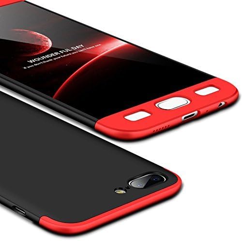 Aeetz® OnePlus 5 back covers, Red & Black Colour Case, Aeetz Knight Series Double Dip Case [Hard] Hybrid PC [Milk Paint] 360° Full Protection Back Case Cover for One Plus 5 / One Plus five (Red Black)