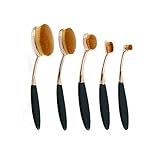 BeautyKaye Oval Makeup Cosmetic Brushes Set