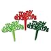 Oasis Supply Merry Christmas Pearlized Cupcake/Cake Decorating Picks, 2-Inch, Red/Green, Set of 12