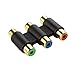 Cable Matters 5-Pack Gold Plated 3-RCA, RGB Coupler