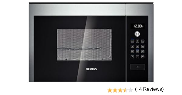 Siemens HF15G564 - Microondas (Integrado, 20 L, 800 W, Tocar, Negro, Acero inoxidable, 1000 W): Amazon.es: Hogar