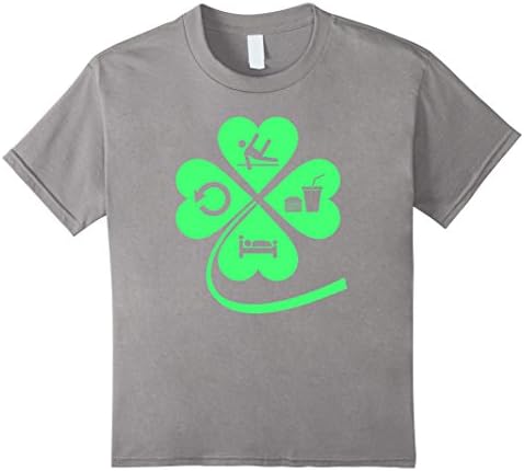 Kids Hurdles Eat Sleep Repeat Shirt - Irish Shirts For Hurdles 6 Slate