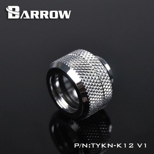 Barrow Rigid Compression Fitting 12mm OD For PC Liquid Cooling Chrome Version