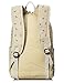 Leaper Lightweight Canvas Laptop Backpack Bags Daypack (Deer Beige)