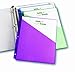 Staples Divider Pockets, 3-Hole Punched, 5 Set, Assorted Colors, 1 Set/Pack