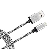 iPhone 7 Charger, Cambond 6.6ft Nylon Braided 8 Pin Lightning to USB Cable for iPhone 7 / 7 plus, iPhone 6s / 6s Plus / 6 / 6 Plus / 5s / 5c / 5, iPad Air, Mini , iPad Pro, iPad 4th, iPod 7 ( Silver )