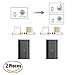 NetDot 5th Generation Micro USB to Magnetic Micro USB & Lightning Adapter for iPhone & Android Device - Adapter/2 Pack Black