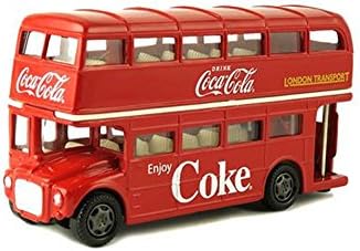 1960 Routemaster London Double Decker Bus Red Coca-Cola 1/64 Diecast Model by Motorcity Classics 464001