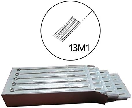 Disposable Sterilized 13M1 Tattoo Needle (13 Single Magnum) 50pcs/Box Supply (13M1)