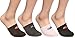 MOC Mocsocs Toe Topper Half Socks Solids 4-pack One Size Brn/blk/white/grey