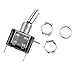 ESUPPORT Universal Car Toggle Switch 12V 20A AMP Blue LED Light Rocker Toggle Switch SPST ON/Off 3Pin Car Motor Switch Pack of 10