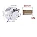Full Range Cup Turner Kits Synchronous Synchron Turntable Motor Cuptisserie,Tumbler Cup Rotator 7mm/30mm Flexible Coupling Connector with DN25 pipe cap,6ft switch cord,50/60Hz AC100~127V 4W (2 Pack)
