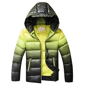 Echinodon Winterjas voor jongens met capuchon, waterdicht, waterdicht, waterdicht, waterdicht, gewatteerde jas voor…