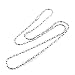 RUNRUN 2MM/2.4MM 316L Stainless Steel Bamboo Necklace Chain,Length 16 Inches