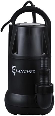 Lanchez Q5503 3/8 HP Thermoplastic Multi-Purpose Electric Submersible Utility Water Pump for Clean Water