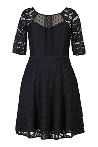 chinese dress ladies Hatch Collection The Elizabetta Lace Dress in Black