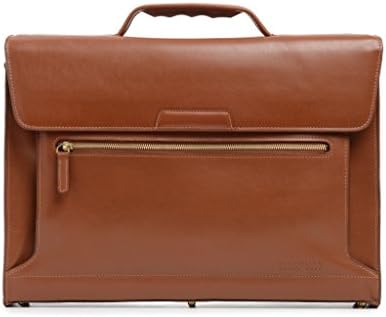 Korchmar Lux Williams Leather 15" Laptop Briefcase w/ iPad Pocket in Walnut