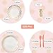 Kiki Green Rose Gold Paper Plates Set 125pcs Compostable Paper Plates Rose Gold Party Plates and Cups - baby Shower Rose Gold Party Decorations Sweet 16 Party Supplies Pink And Gold Party Supplies