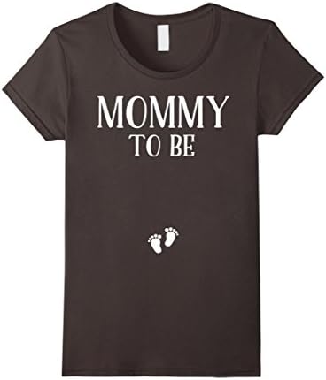 Women's Mommy To Be - Pregnant Women T-Shirt (New Mother) Large Asphalt