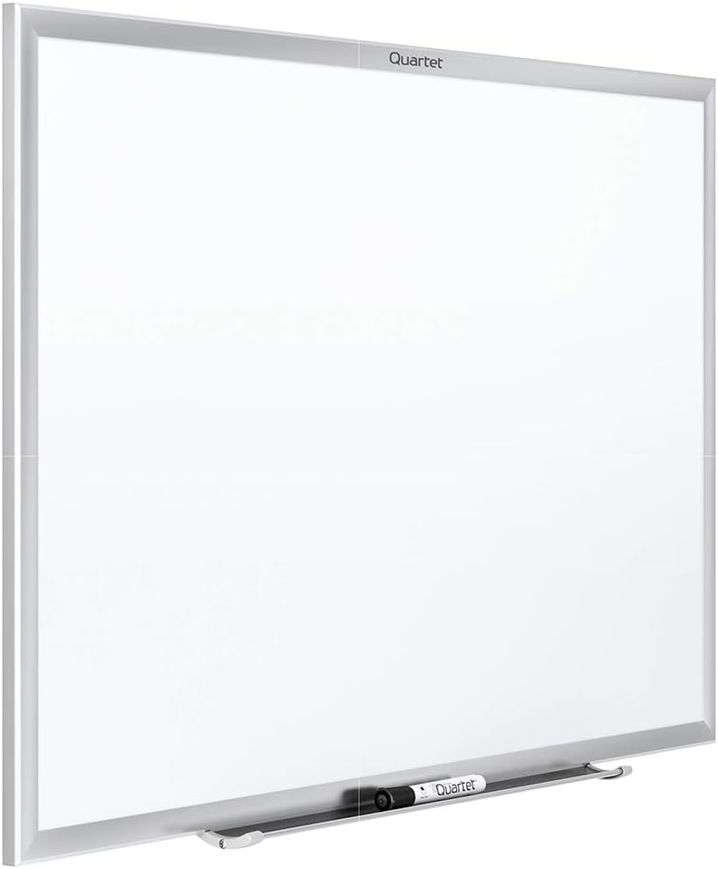 Quartet Magnetic Whiteboard, 8' x 4' White Board, Nano-Clean, Silver Aluminum Frame (SM538) : Office Products
