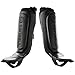 Sanabul Essential Hybrid Sleeve Kickboxing Shin Guards for MMA Shin Guards Muay Thai Shinguards - Black, L/XL