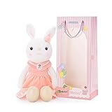 Me Too Tiramitu Stuffed Bunny Plush Rabbit Dolls Toys Pink Dress 16 inches+Gift Bag …
