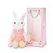 Me Too Tiramitu Stuffed Bunny Plush Rabbit Dolls Toys Pink Dress 16 inches+Gift Bag …