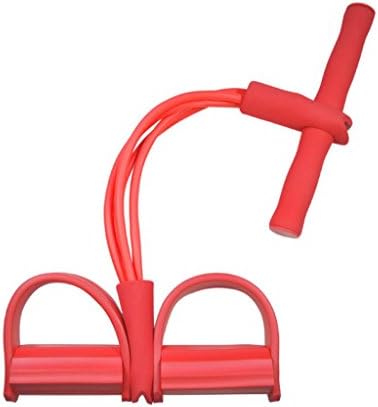 HUAJI Tubes Elastic Pull Rope Training Expander Stretching Slimming Band (Red)
