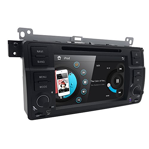 Car DVD Player Special for BMW E46 3 Series M3 318/320/325/335 In Dash GPS Radio Stereo 7 Inch 1 Din Multimedia Touch Screen Bluetooth 4.0 Sub Volume Control