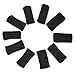TRIXES 10x Finger Protector Sleeve Black, Arthritis Stretchy Support Sports Aid - Basketball Finger Guard