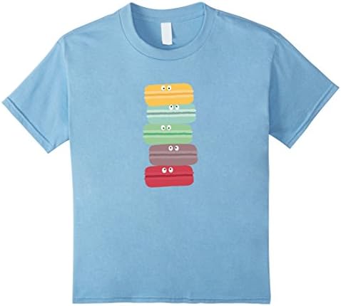 Kids Colorful macarons with eyes -  Sugar T-Shirt 10 Baby Blue