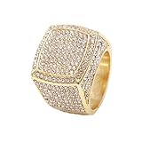 Charles Raymond Bling Bling Hip Hop Iced Out Luxury Men's Ring - 444G
