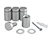 Set of 4 - Sign Standoff Hardware Silver Aluminum - 3/4 in Diameter x 1 in Height by Elegant Signs