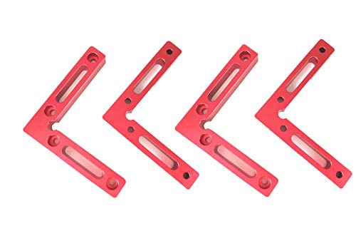New Version 4 Pack 90 Degree Woodworking Right Angle Corner Clamp Woodworking Metal Welding Positioning Square Tool (4Pcs)