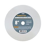 POWERTEC 15505 White Aluminum Oxide Grinding Wheel, 8-Inch by 1-Inch, 5/8-Inch Arbor, 120 Grit
