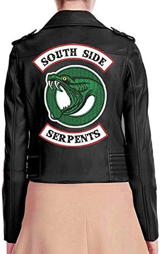 wowstore Women Red/Black Riverdale Southside Serpents Cheryl Blossom Faux Leather Jacket