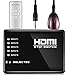 G1-Tech 5 Port HDMI Switch Box Plus Auto Remote Control 5 In 1 Out Splitter Full HD 1.4 Switcher for PS3 Xbox 360, DVD Bluray Player HDTV Camcorder HTPC Laptop Support 3D 1080P