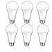 TIWIN Upgraded 100 Watt Equivalent(13W), Soft White (2700K), Non-Dimmable, A19 E26 LED Light Bulbs, 6-Pack