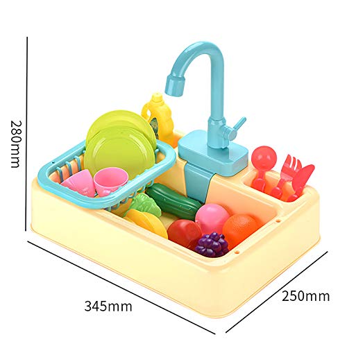 HYISHION Kinderküche zubehör kinderwaschbecken-spielküche zubehör mit kindergeschirr teeservice kochgeschirr Weihnachten… – Bild 5