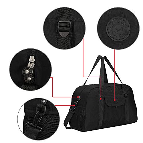 Hynes Eagle Yoga Mat Bag Sport Duffel for Gym Travel Bag 35L Black 2018