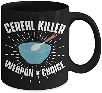 Cereal Killer Weapon Of Choice Food Pun Utensils Coffee Mug