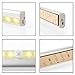 OxyLED Motion Sensor Closet Lights, USB Rechargeable Under-Cabinet Lightening, Stick-on Cordless 20 LED Wardrobe/Stairs/Step Light Bar, LED Night Light, Safe Lights with Magnetic Strip (Warm White)