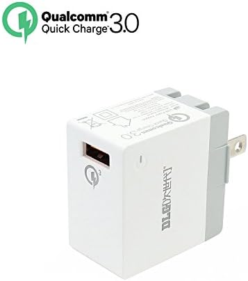 DLG Quick Charge 3.0 USB 18W Wall Charger Mini Travel Charger Adapter with QC 3.0 for Galaxy S7/S6/Edge/Note 4/5,Nexus 6,LG G5, iPhone, iPad & More/Qualcomm Certified