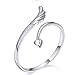 Creativelife Women's S925 Sterling Silver Angel Wings Heart Women Open Ring,Adjustable by creativelife