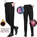 FERNIDA Electric Heated Thermal Trouser Outdoor Exercise Heating Warm Pants for Women/Men/Senior(Battery Included) Black