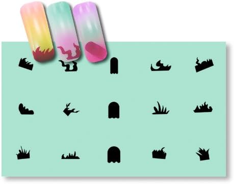 Amazon Co Jp エアテックス ネイルステンシルシート 033 影絵 Nst 033 ホビー