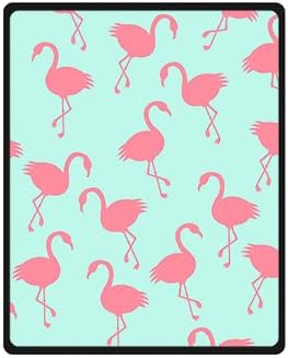 Doubb Custom Pink Flamingo Fleece Blanket 100cm x 127cm (58"x80") Large