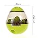 smartelf Dog Treat Dispenser Ball Toy,Pet Food Ball Puzzle Interactive Treat Ball for Dogs & Cats Small Medium Large Dogs Bowl Feeding,Increases IQ and MENTAL Stimulation(Green)