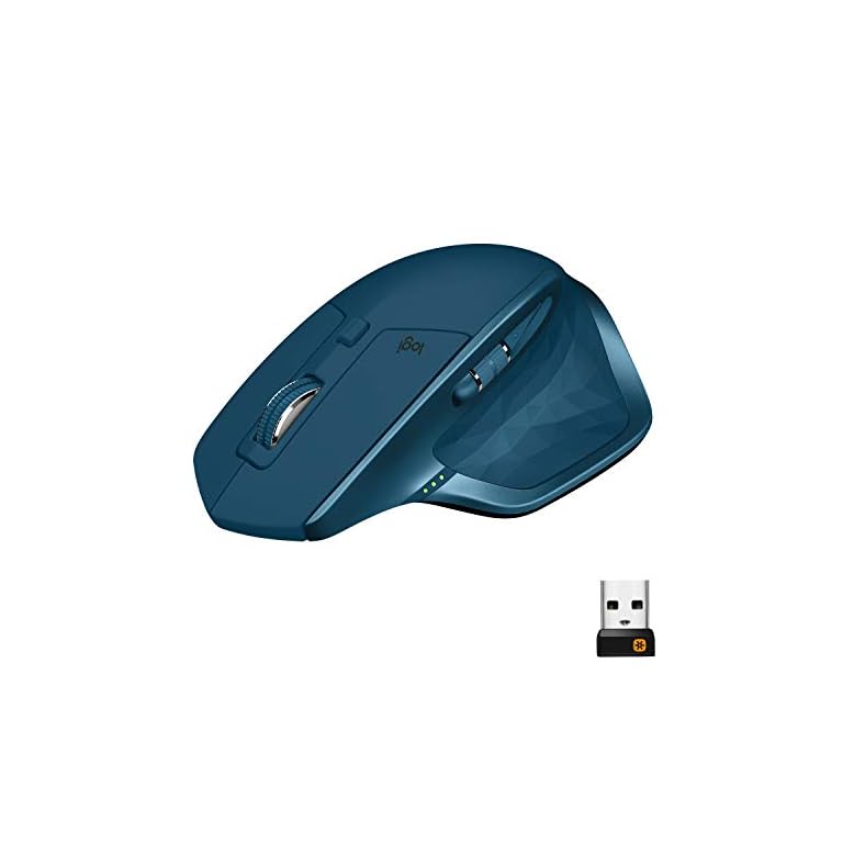 Logitech MX Master 2S Wireless Mouse – Use on Any Surface, Hyper-fast Scrolling, Ergonomic Shape, Rechargeable, Control…